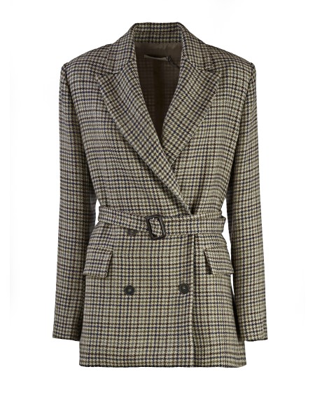 Shop ANTONELLI  Giacca: Antonelli giacca "Elio" in lana.
Doppiopetto.
Maniche lunghe.
Collo con revers.
Tasche con patta.
Cintura in vita regolabile e removibile.
Composizione: 100% Lana.
Fabbricato in Italia.. ELIO K3009 868C-189